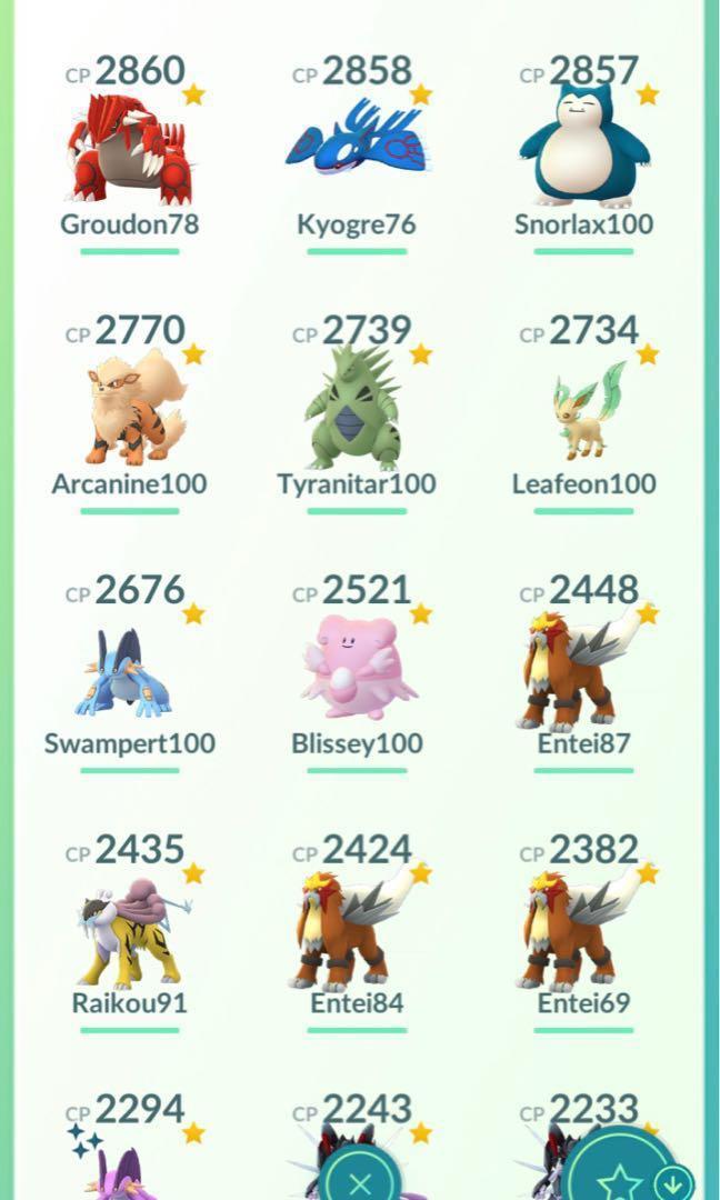 Pokemon Go Account Level 31 55x 100 IV 25x Legendary 5x Shiny, 1 SHUNDO, Video Gaming
