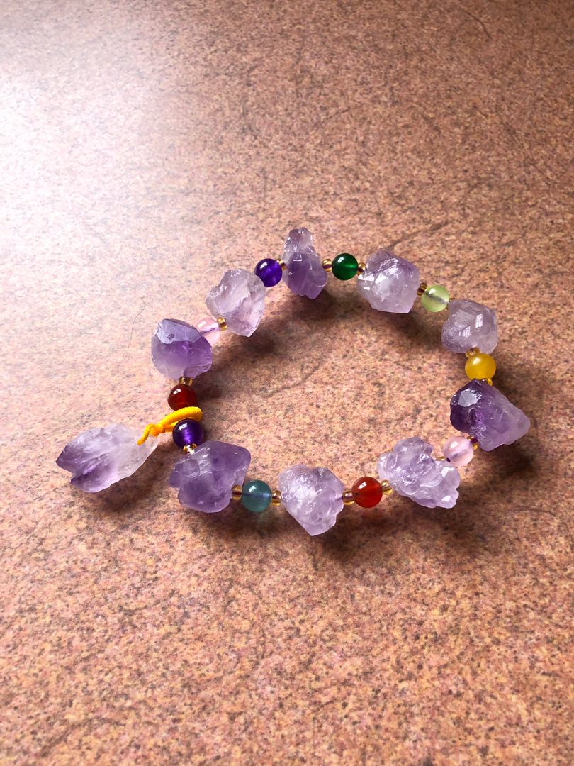 amethyst crystal bracelet