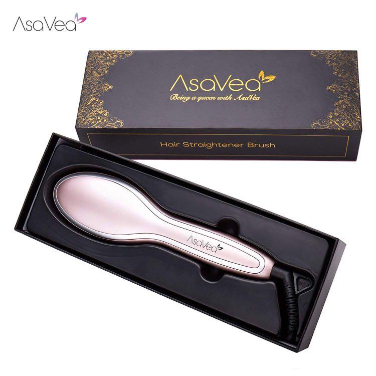 Rose Gold Electric Hair Straightening Brush Beauty Personal Care Hair on Carousell