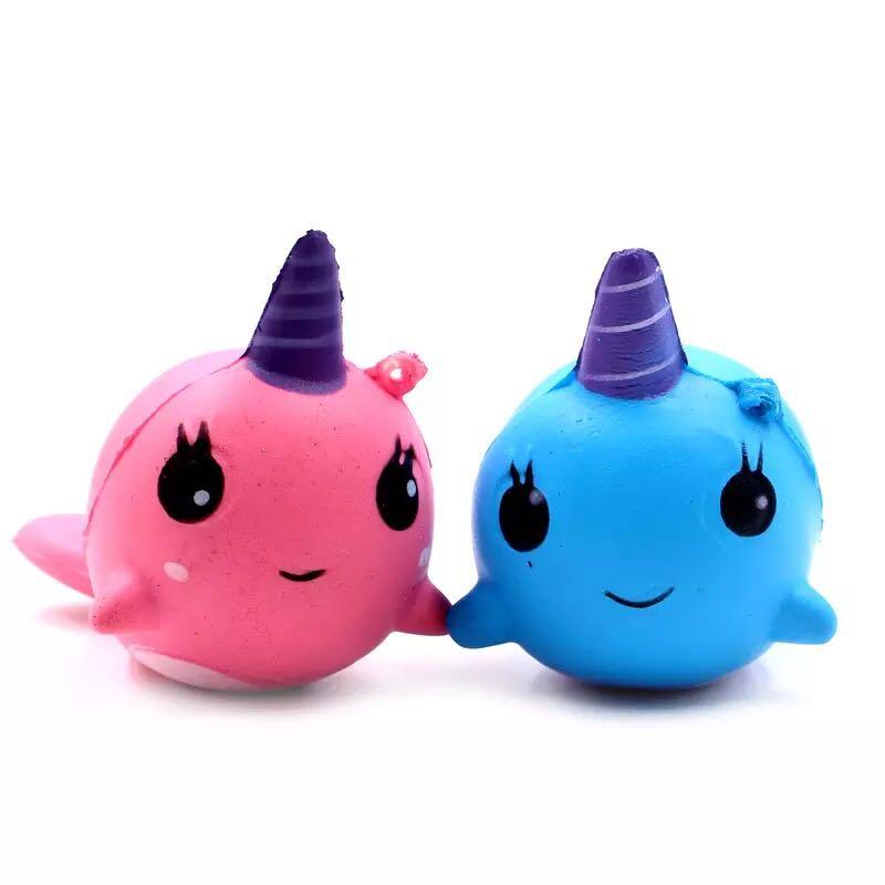 pink narwhal squishy