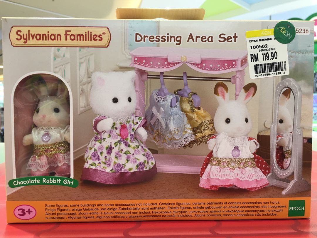 dressing area set sylvanian