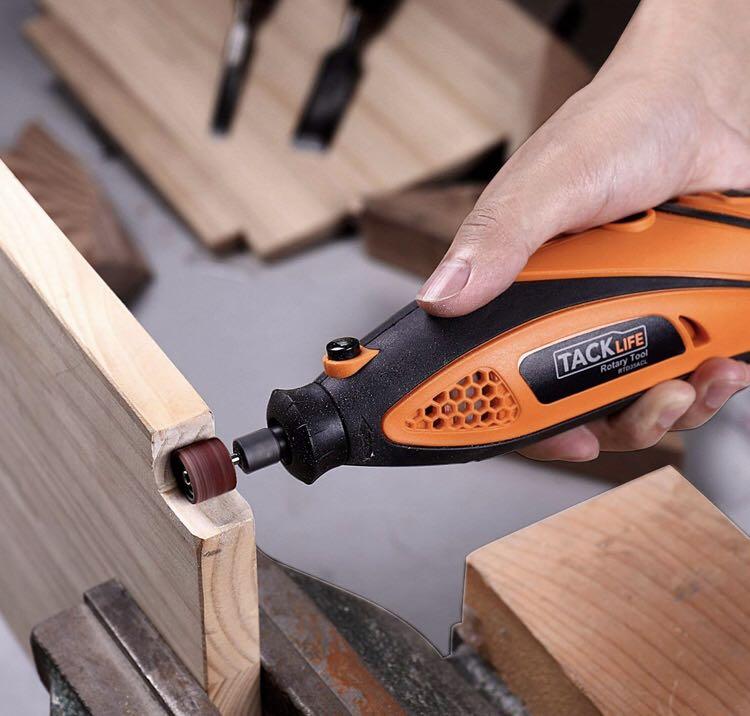 TACKLIFE Rotary Tool Kit Variable Speed with Flex shaft, 80 Accessories