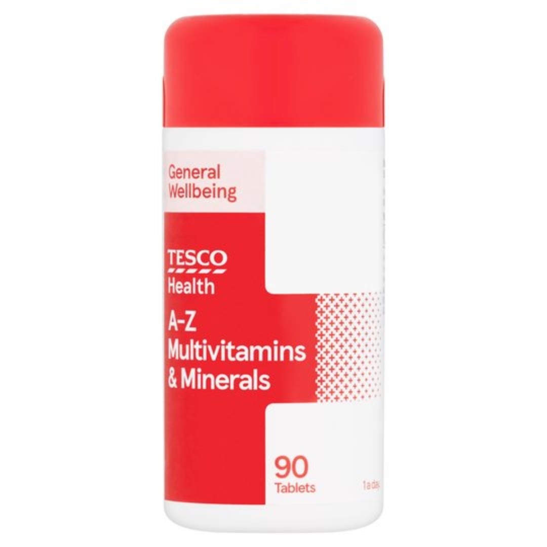 Tesco AZ Multivitamins & Minerals x 90 (Brand New & Sealed), Health