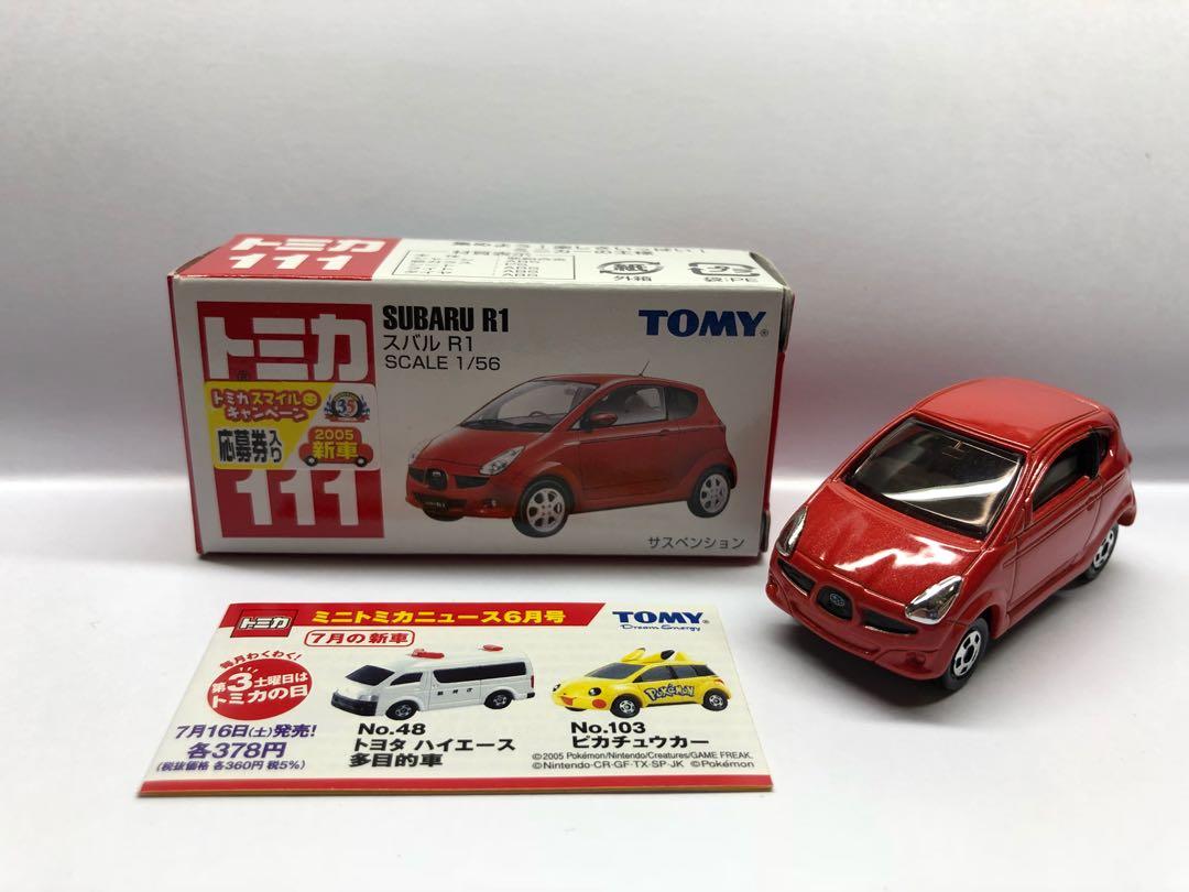 TOMICA X PON DE LION & His Sweet Friends - Honey Shippo  Subaru R1  Pr By Mister Donut