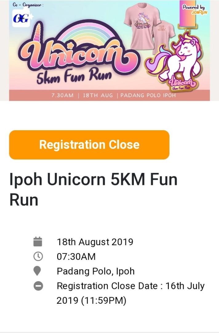 Unicorn Fun Run Ticket For Sale Tickets Vouchers Event