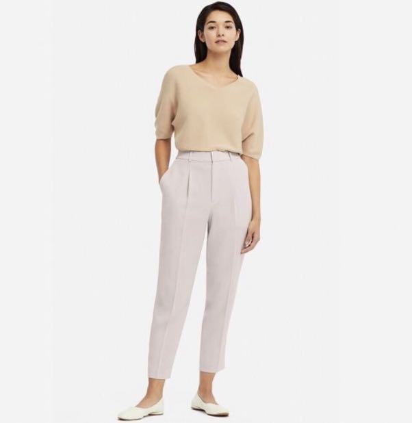 drape tapered pants uniqlo