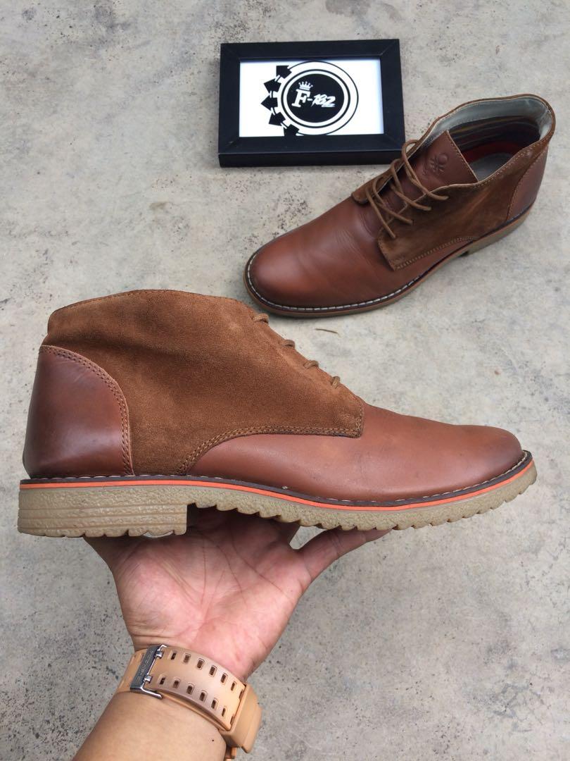 United colors of discount benetton men's leather boots