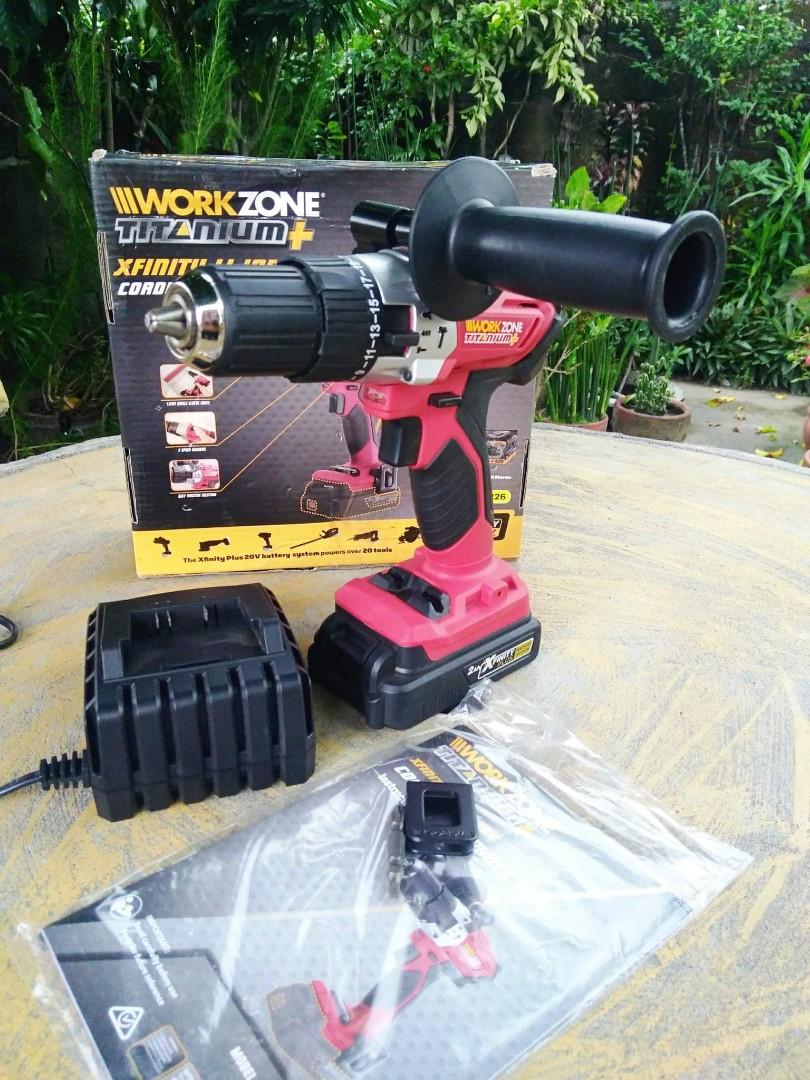 Workzone titanium online drill