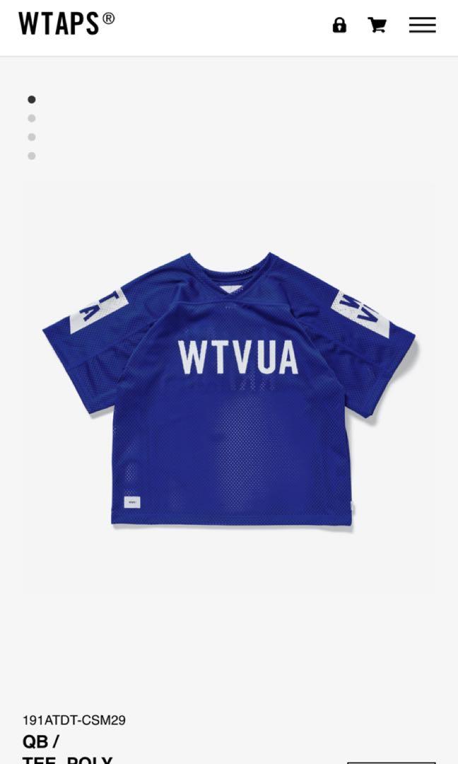 Wtaps QB Tee Poly Blue size 02 (M), 女裝, 上衣, T-shirt - Carousell