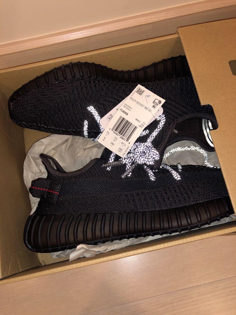 全新yeezy boost 350 v2黑天使