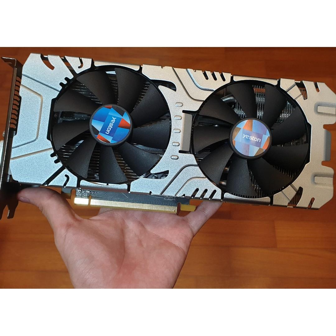 Yeston RX 580 8gb Computers Tech Parts Accessories