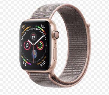 BNIB Apple Watch Series 4 Gold Aluminum Case Pink Sand sport loop