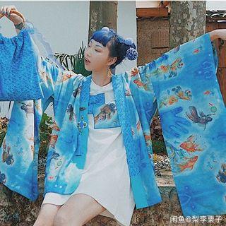 時尚和服金魚外套