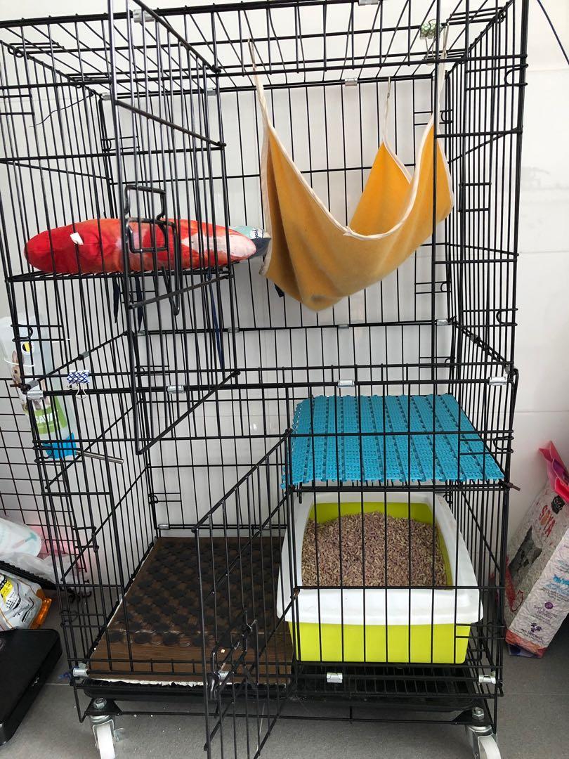 3 Tier Cat Cage For Sale Pet Supplies For Cats Cat Accessories On Carousell