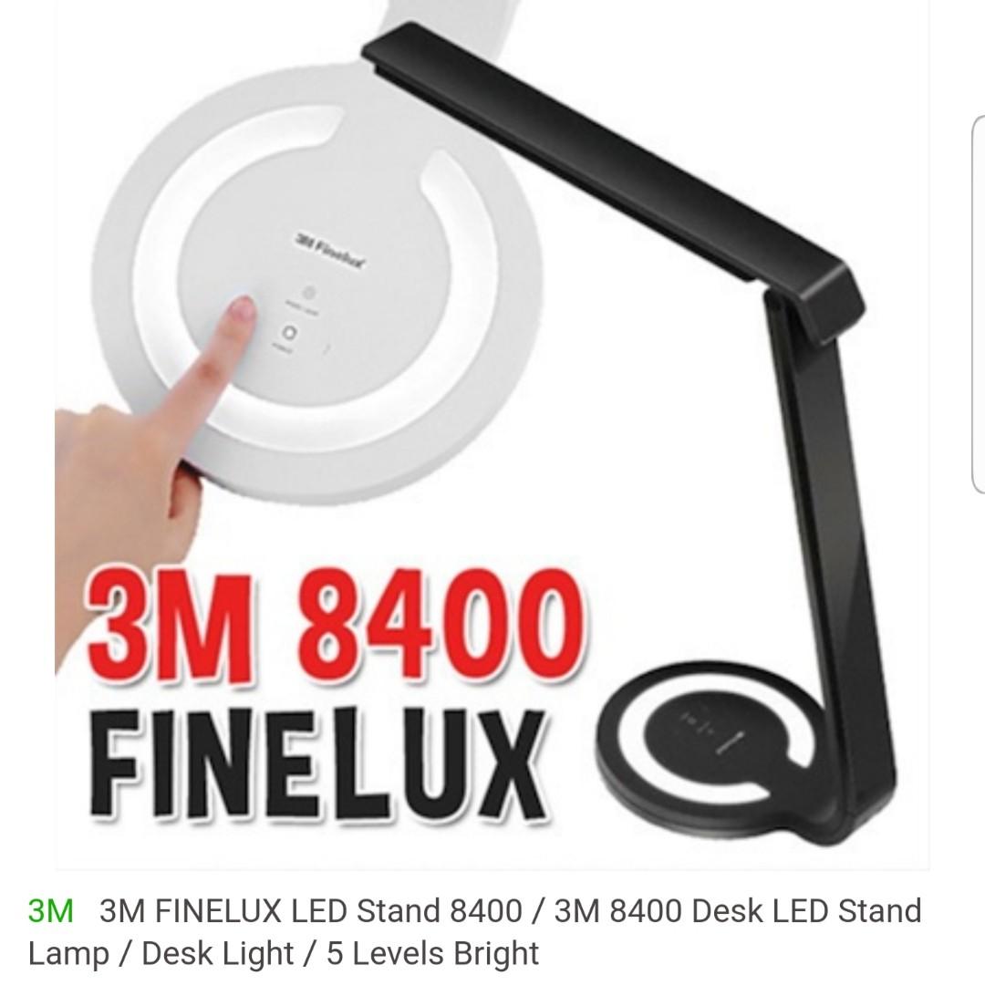 3m 8400 Finelux Led Desk Light Lamp On Carousell
