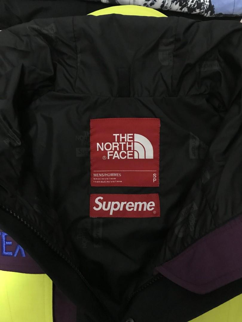 supreme north face sulphur