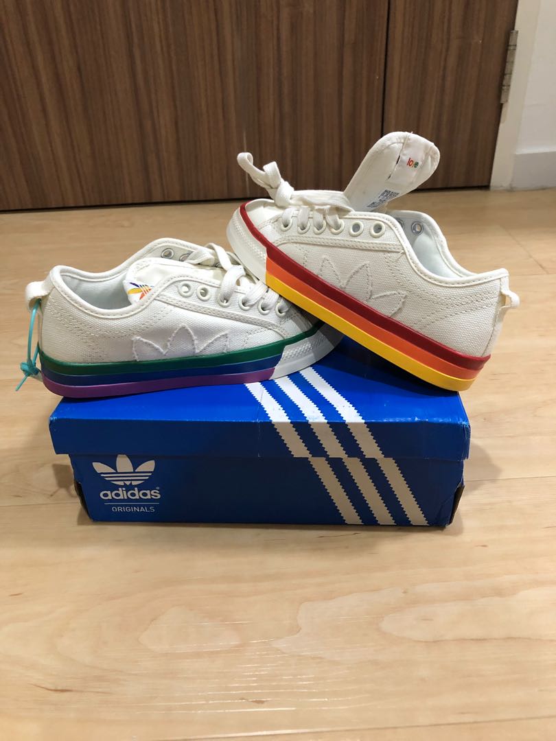 Adidas Adi Nizza Pride Shoes Limited Edition Bnib Men S Fashion Footwear Sneakers On Carousell