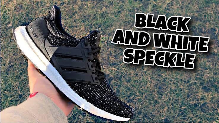 black white speckled ultra boost