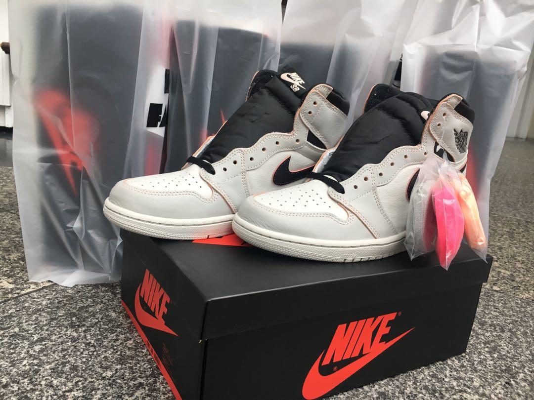 Air Jordan 1 x Nike SB High OG Light Bone Men s Fashion Footwear Sneakers on Carousell