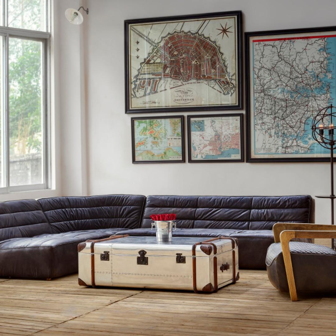 Aluminium Coffee Table RICHARDS' TRUNK, Furniture & Home Living