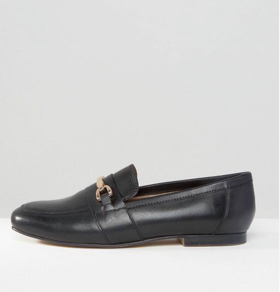 asos movement leather loafers