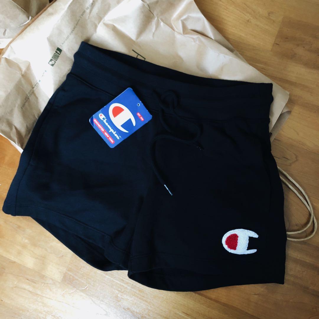 black champion shorts women