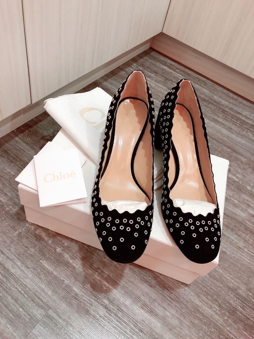 Authentic Chloe Lauren Scallop Pumps Heels