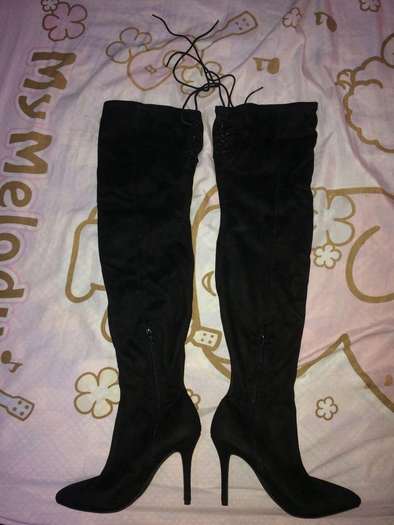 h&m over the knee boots