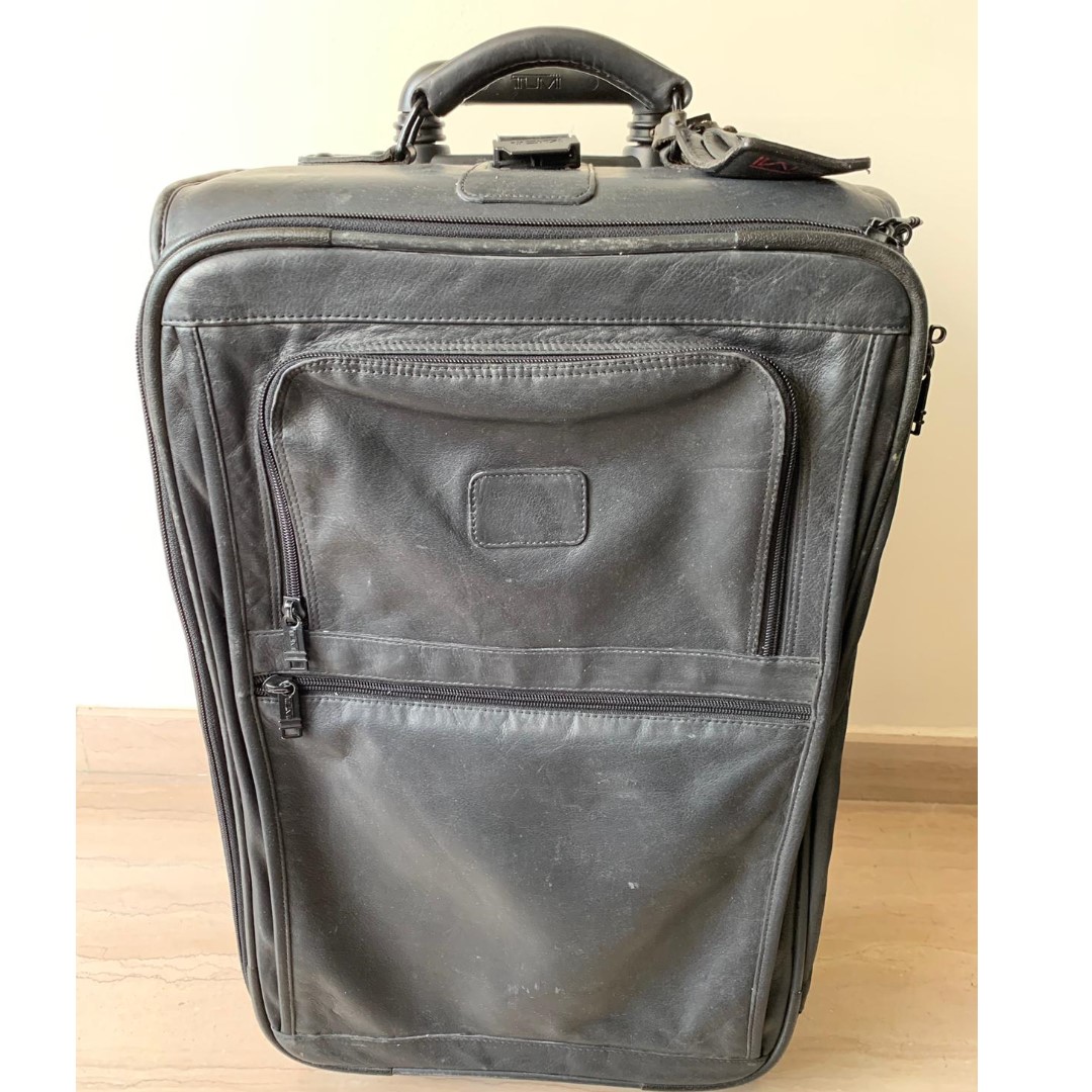 Authentic Tumi full leather Cabin luggage Bag, Men's Fashion, Bags