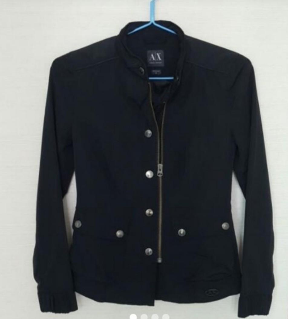 armani exchange black jacket