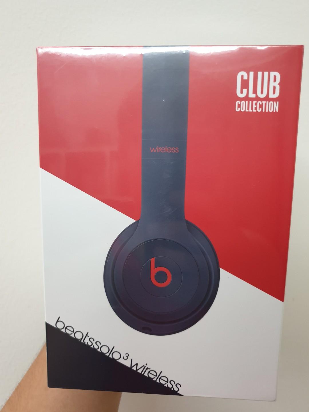 Beats Solo 3 Wireless Club Collection (BNIB, Club Navy, Negotiable), Audio,  Headphones & Headsets on Carousell