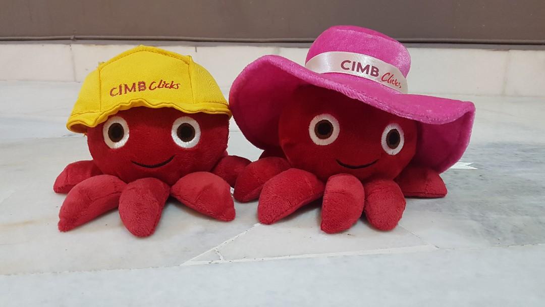 cimb octopus soft toy 2019