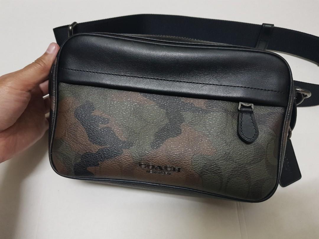 Coach Graham Crossbody In Signature Canvas With Camo Print