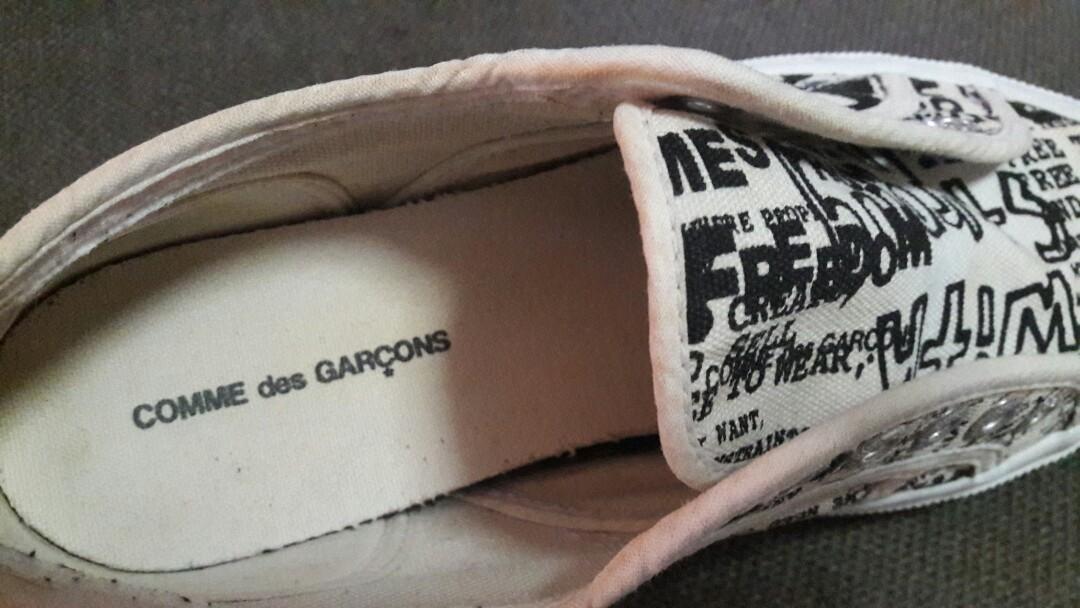 Comme Des Garcon X Superga Sneakers Women s Fashion Footwear Sneakers on Carousell