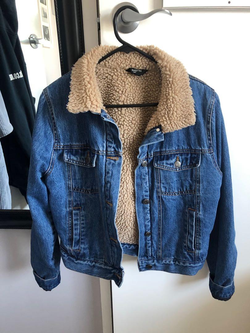 Denim jacket top glassons