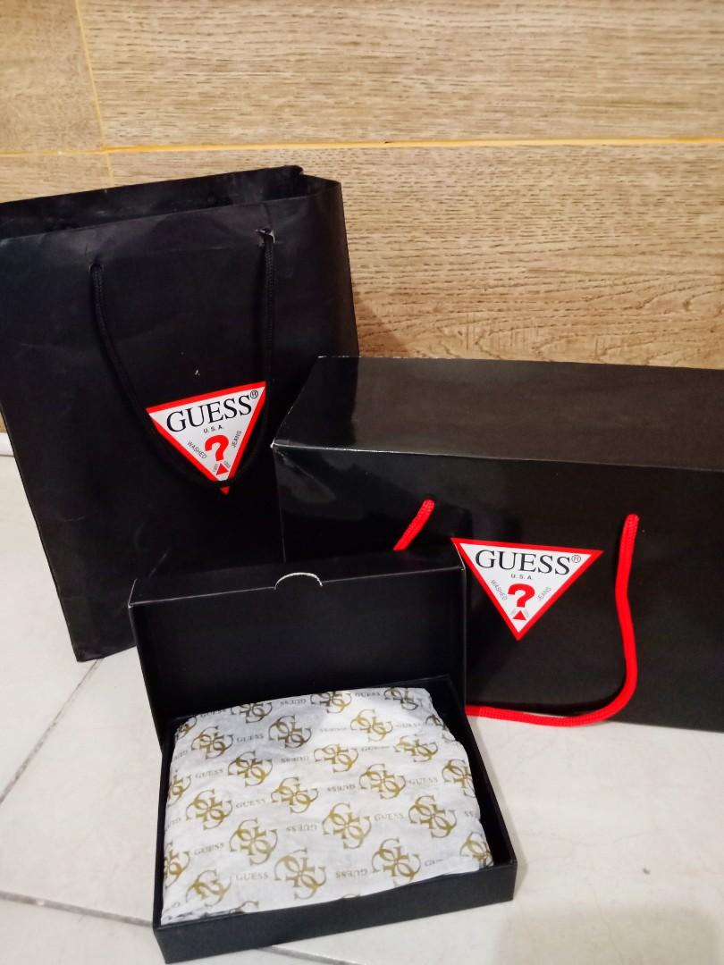 Dompet Cowok GUESS Original Paper Bag Fesyen Pria Tas Dompet