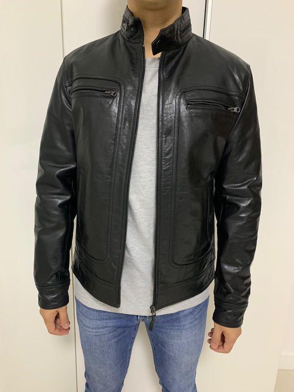 Genuine Leather Jacket Buffalo Skin Men S Fashion Coats Jackets And Outerwear On Carousell