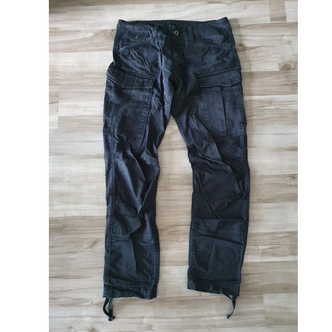 G Star Raw Rovic Slim Black Cargo Pants W32 L32