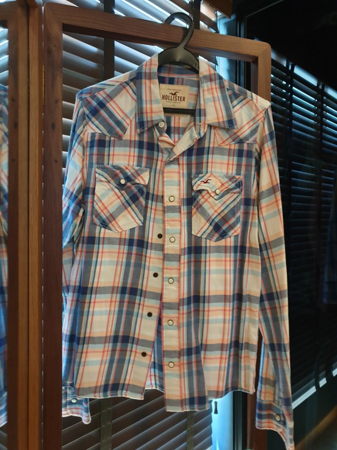 checkered hollister shirt