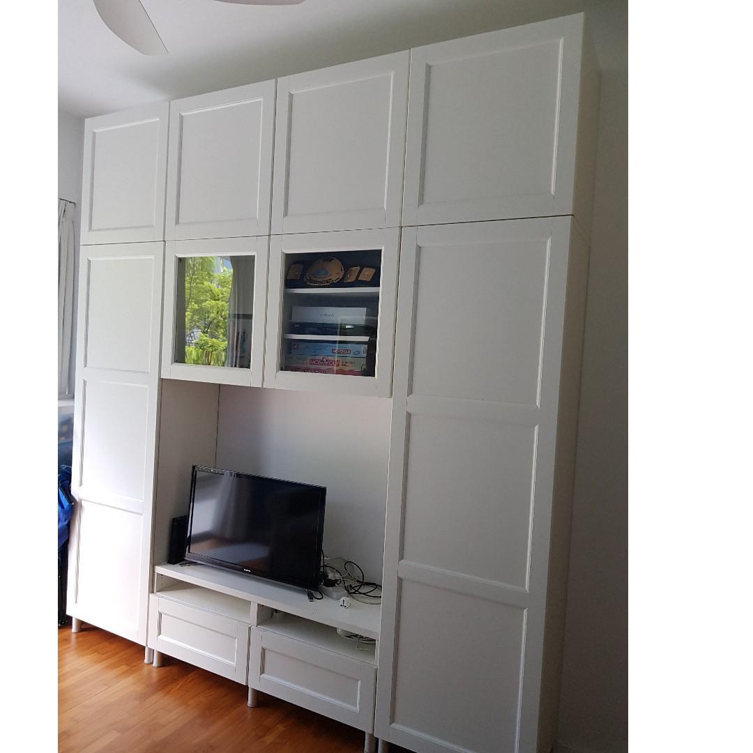 Ikea Besta Tv Storage Combination Di Carousell