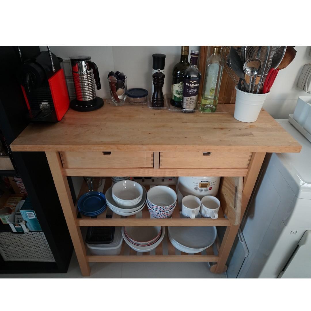 Ikea Kitchen Trolley Bench Table Good Condition Furniture