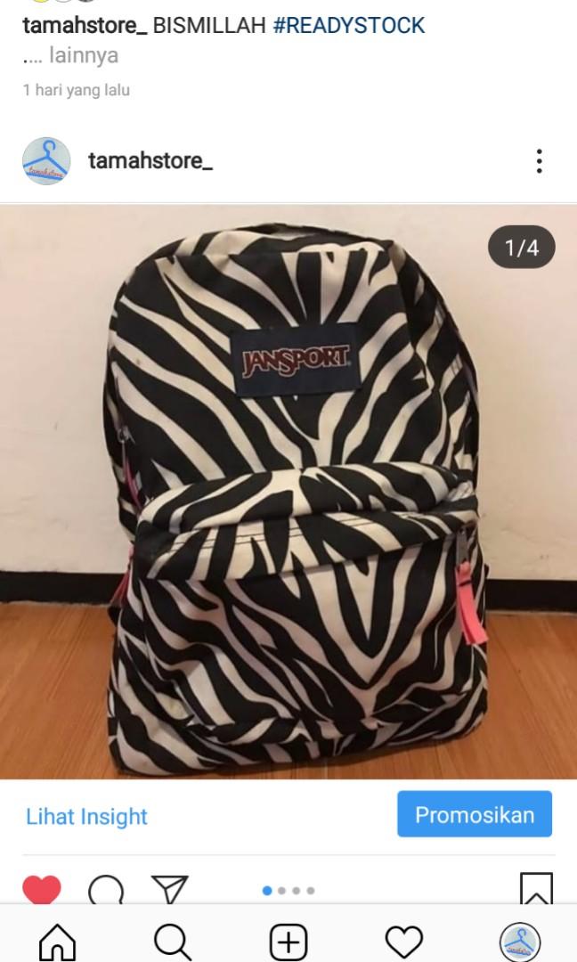 zebra jansport
