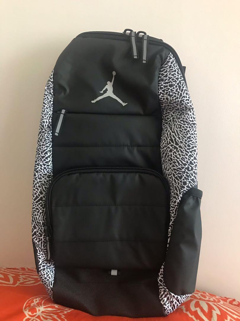 jordan black cement backpack