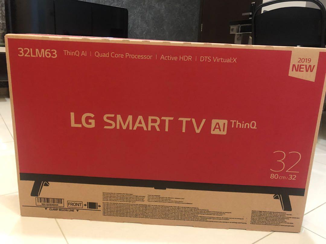 Lg 32 Smart Ai Thinq 32lm63 Tv 2019 Home Appliances Tvs Entertainment Systems On Carousell