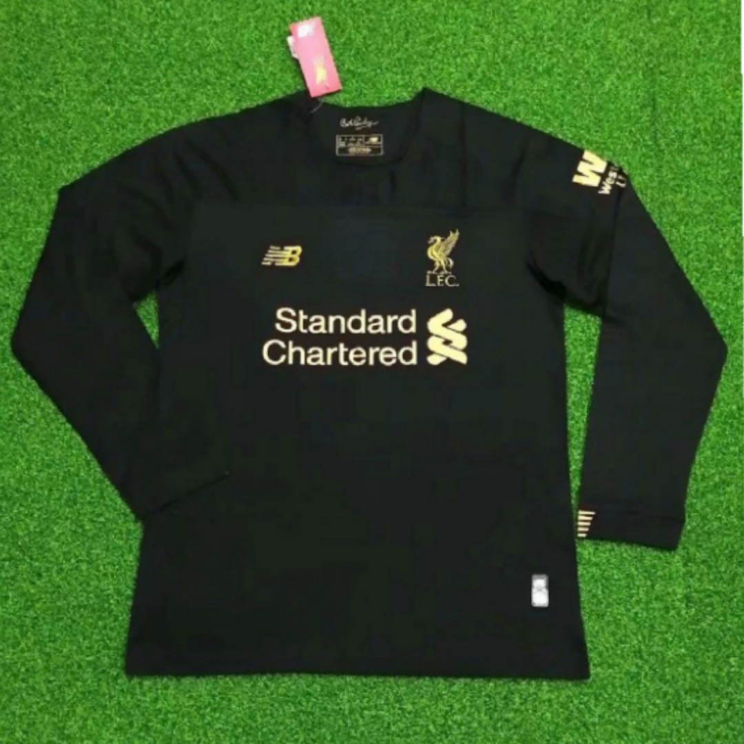 Liverpool black long new arrivals sleeve jersey