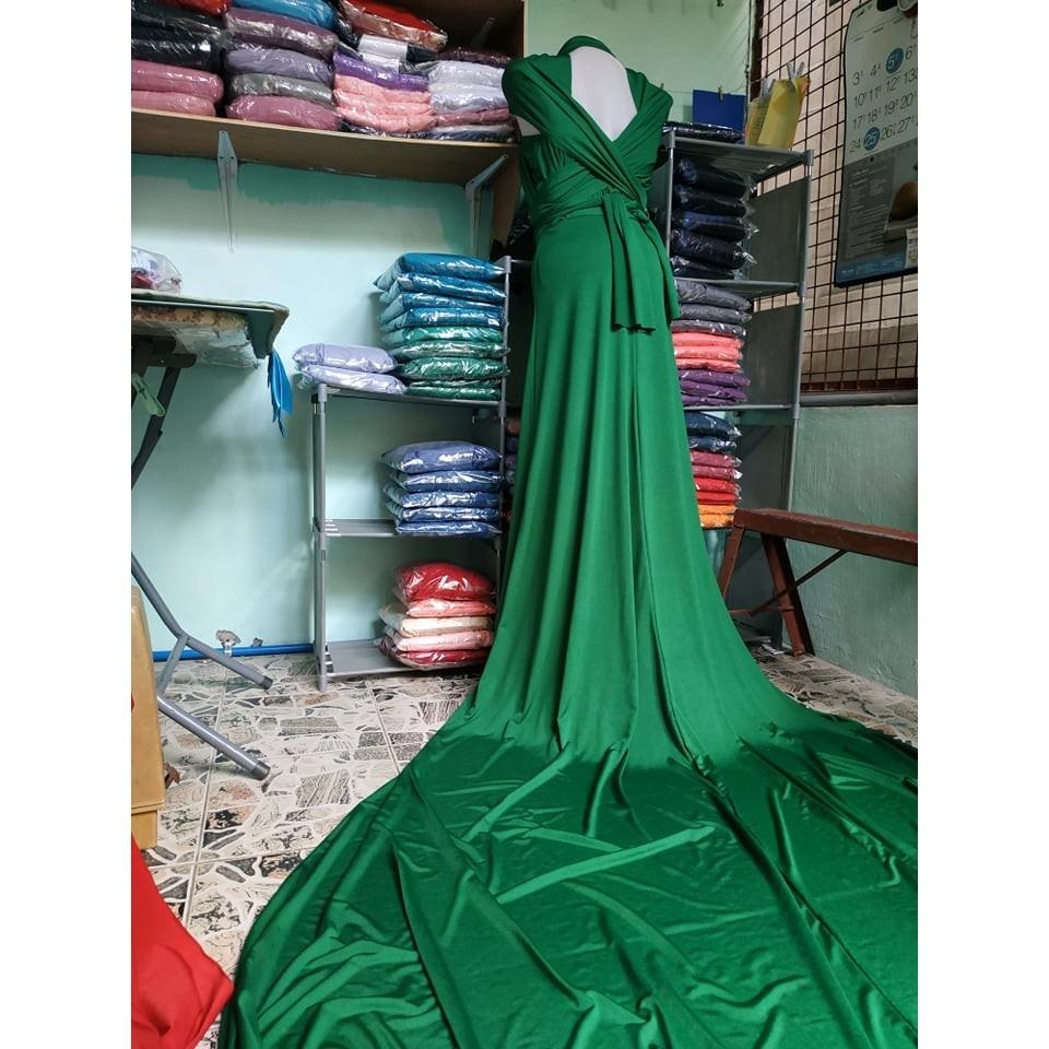 emerald green infinity dress