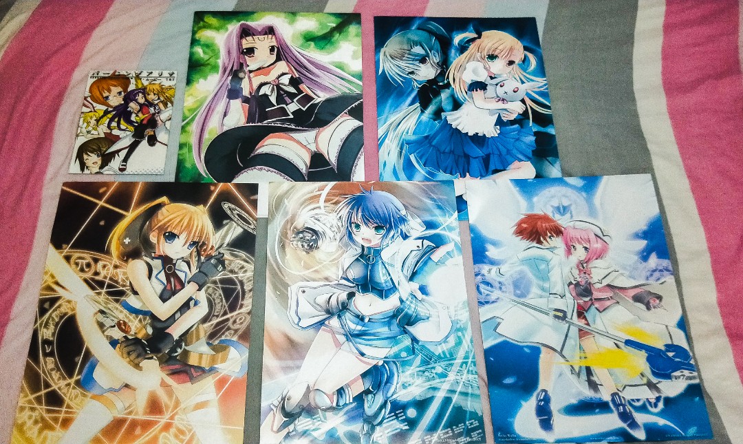 Wallpaper Anime Prints Mahou Shoujo Lyrical Nanoha Strikers Books For Android