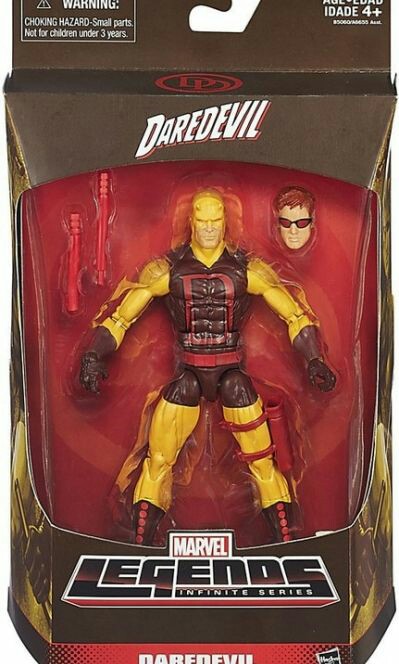 Figurine Marvel Legends Daredevil Yellow Suit Série II Toy Biz 2001 – Rare Et NEUVE Sous Blister