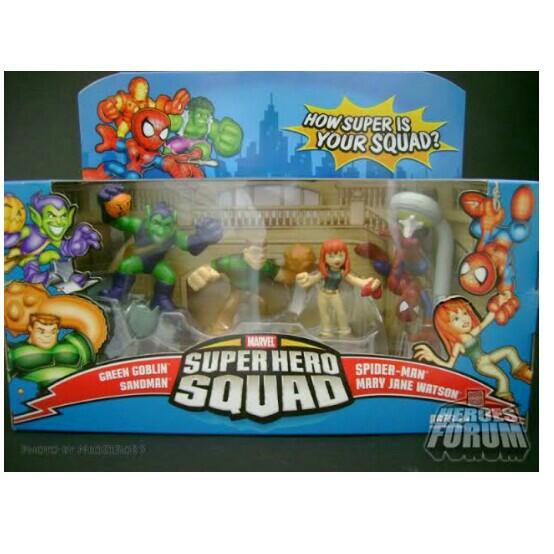 2 Pack Spiderman and Green Goblin NEW 2006 Marvel Super Hero Squad 