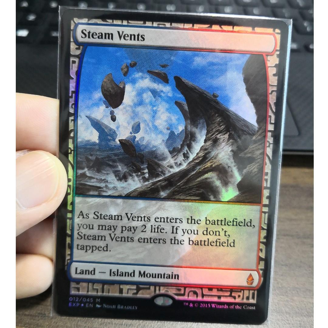 Mtg Steam Vents Expedition Foil Toys Games Board Games Cards On Carousell